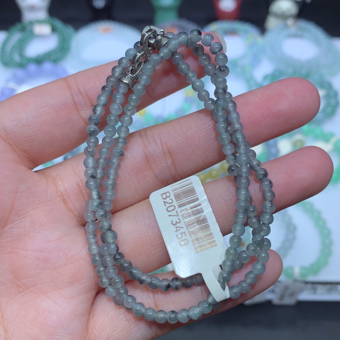 翡翠未镶嵌手串天然