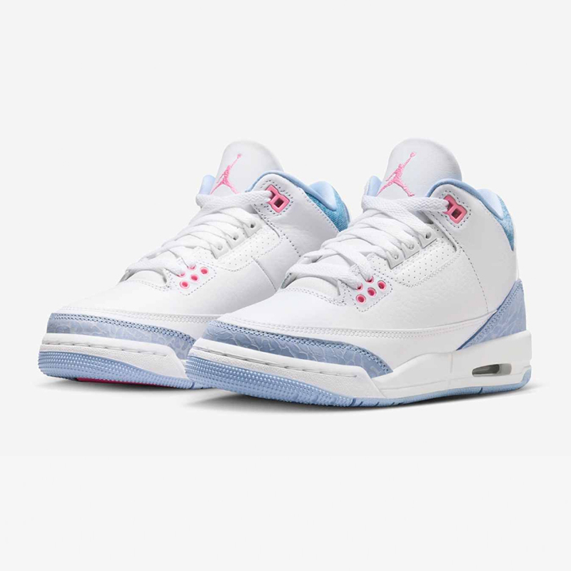 Air Jordan 3 Retro GS 舒适百搭 中帮篮球鞋 白蓝 HQ0784-101