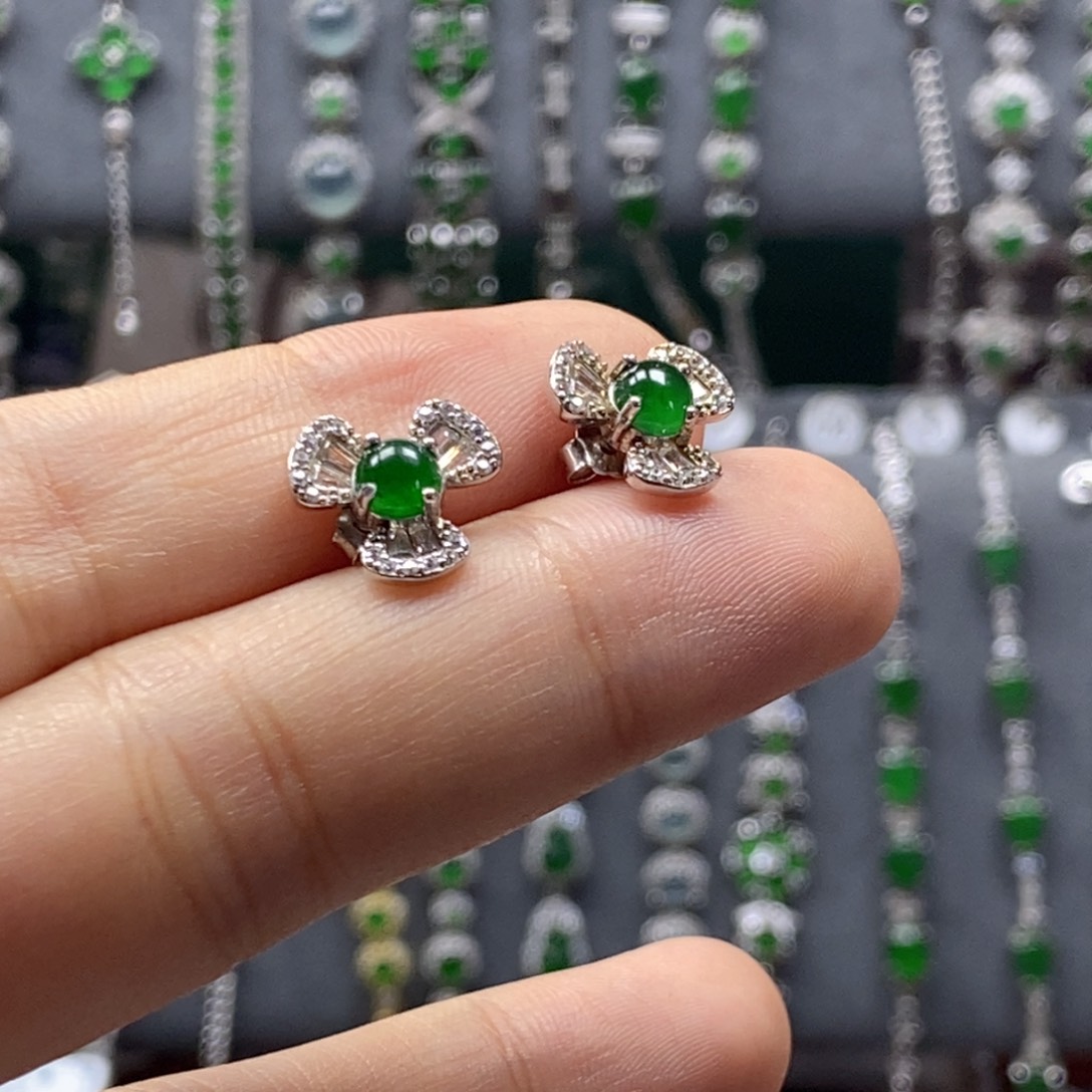 翡翠银S925镶嵌颈饰24号无证书/假一赔四