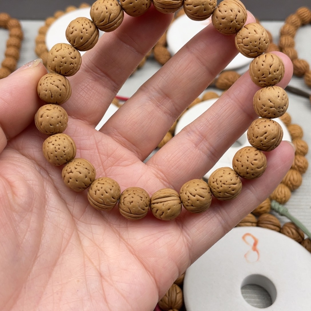 羌***侠手串/手链核桃11.3尺寸野生桃核