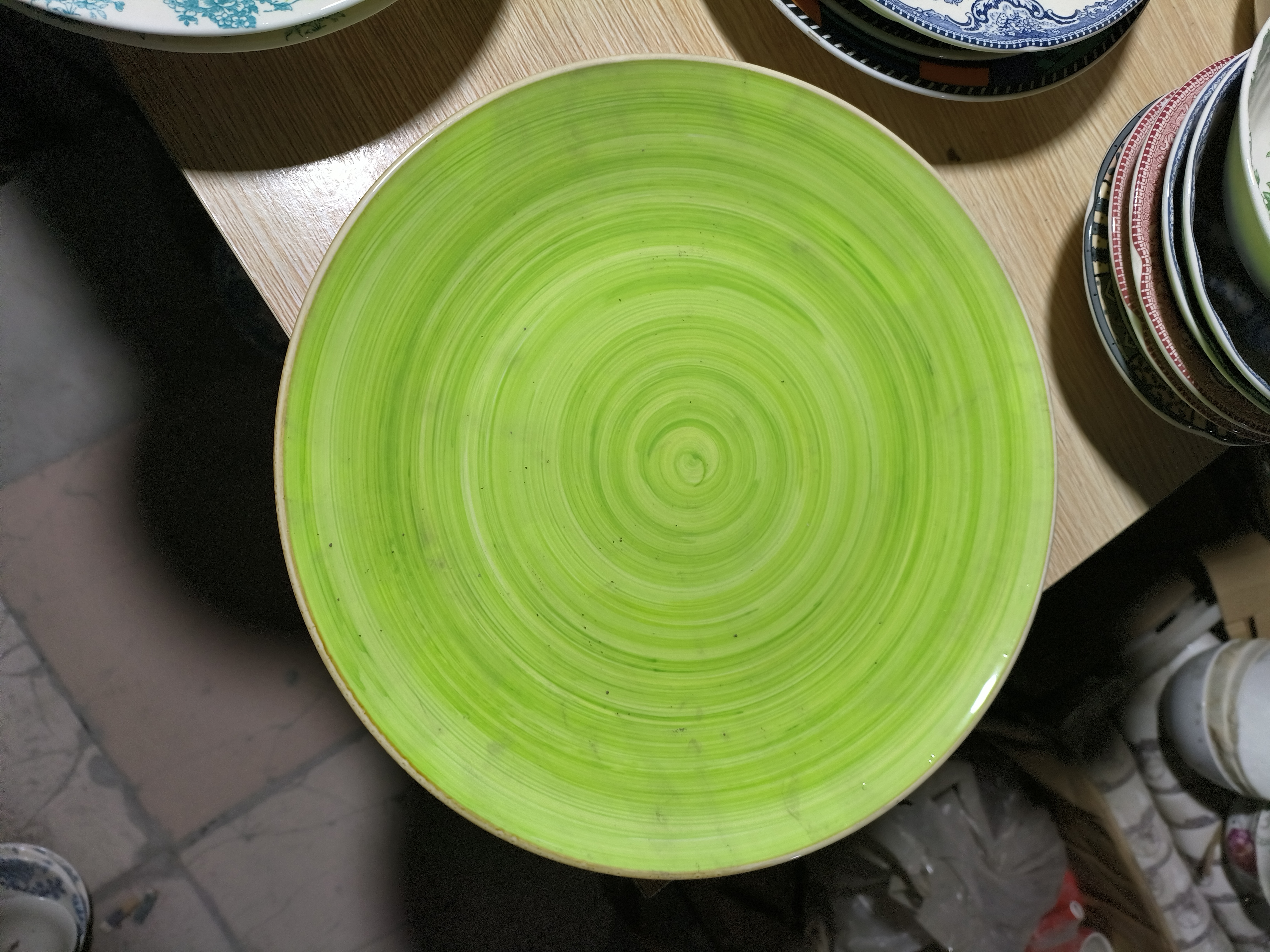 国营厂库存手绘30大盘绿色