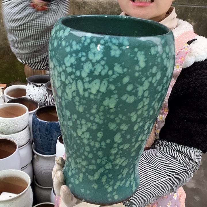 紫砂花盆正品口18高32