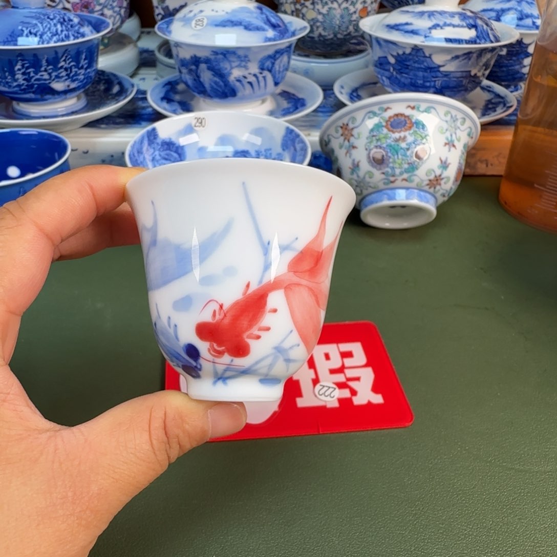 景德镇纯手绘茶具圆圆246