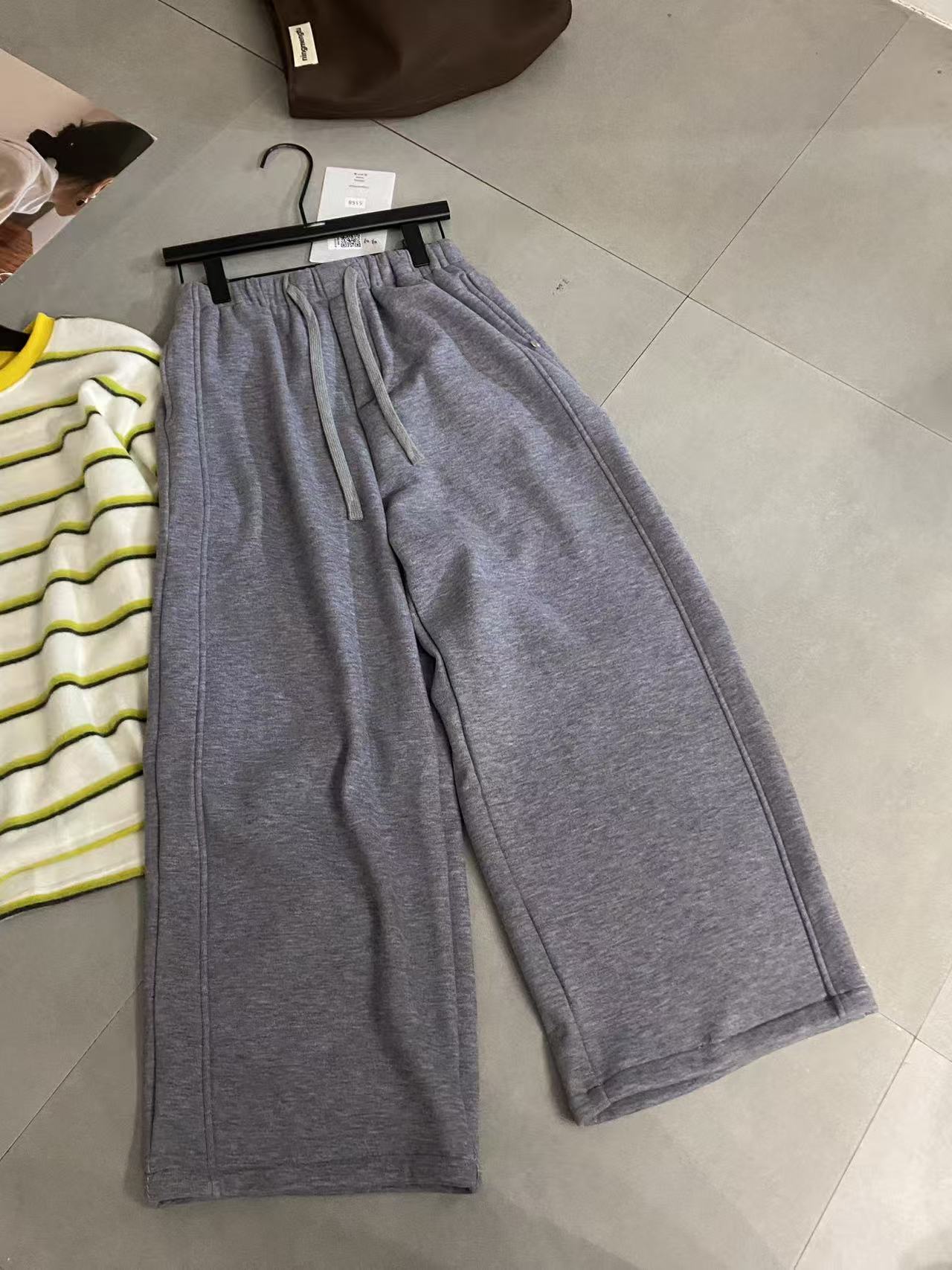 【ARONG阿荣家】加绒休闲裤05158-浅灰色-ML-XL