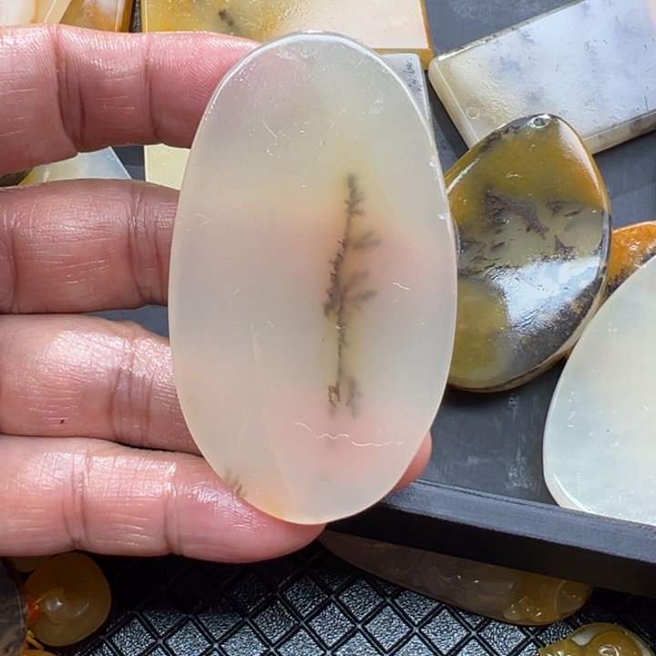 石英质玉（黄龙玉）颈饰未镶嵌