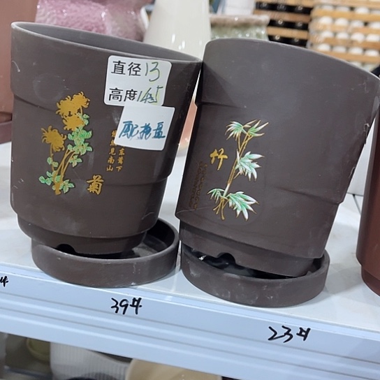 多肉绿植陶瓷花盆9.9包邮，有孔