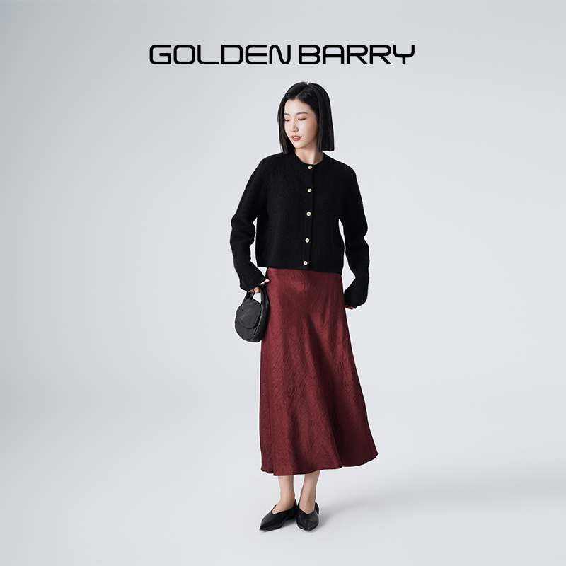GOLDENBARRY|646054复古尖头两穿单鞋【微瑕】