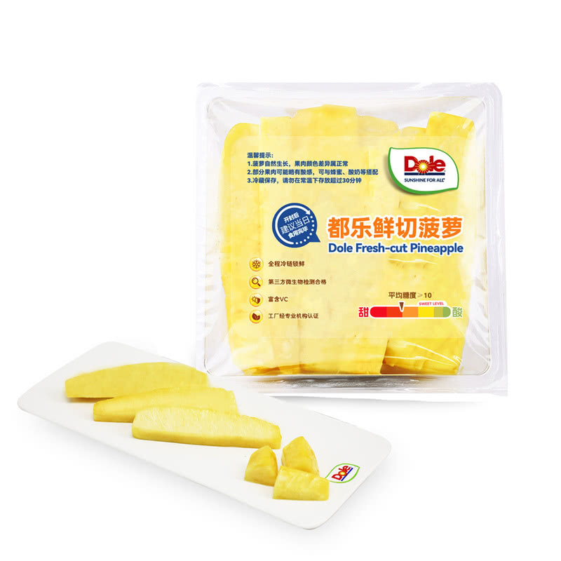 都乐（Dole）鲜切菠萝730g