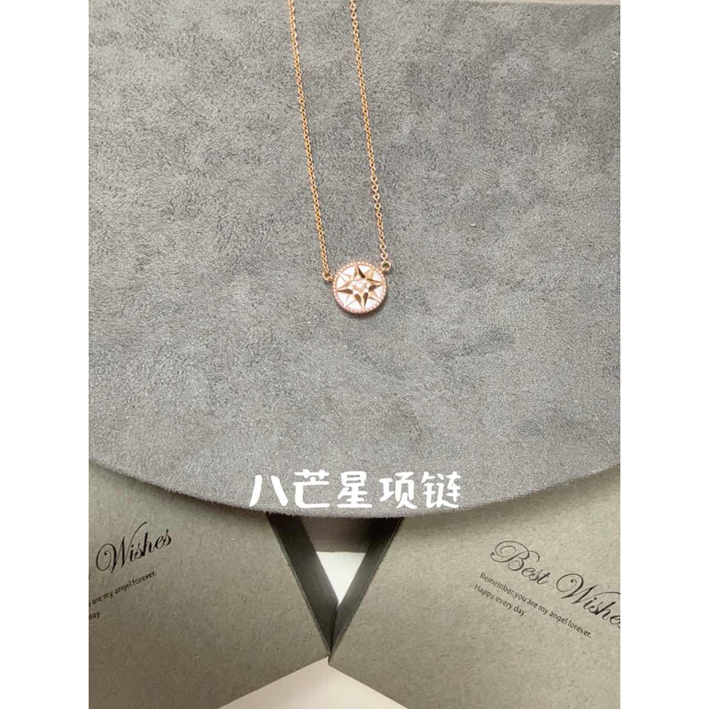 合金项链 V金高版本项链 八芒星项链 088