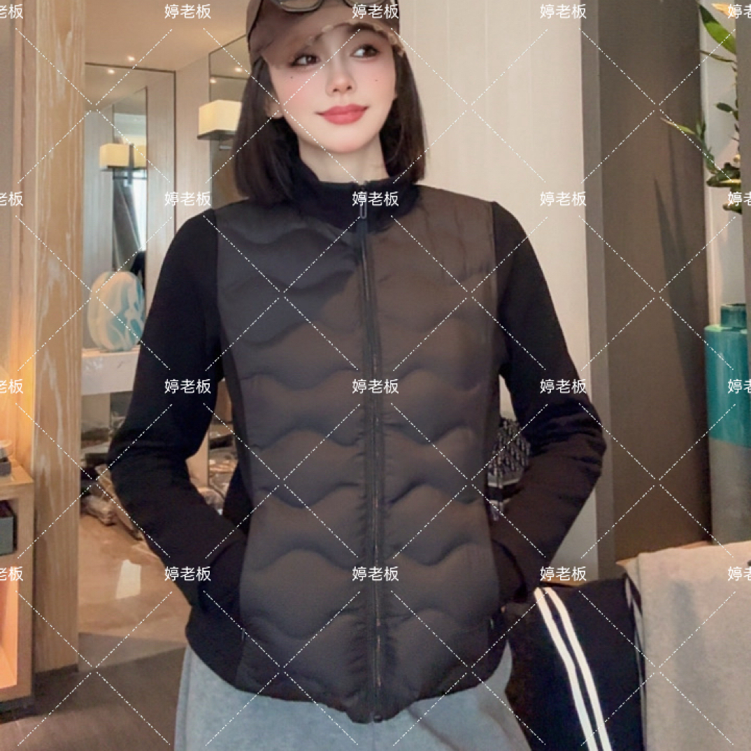 『婷老板』新款、拼接款立领百搭两色外套888-52