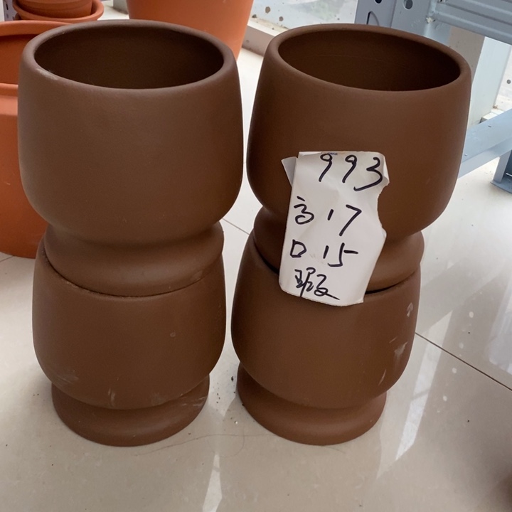 粗陶红陶绿植花盆993