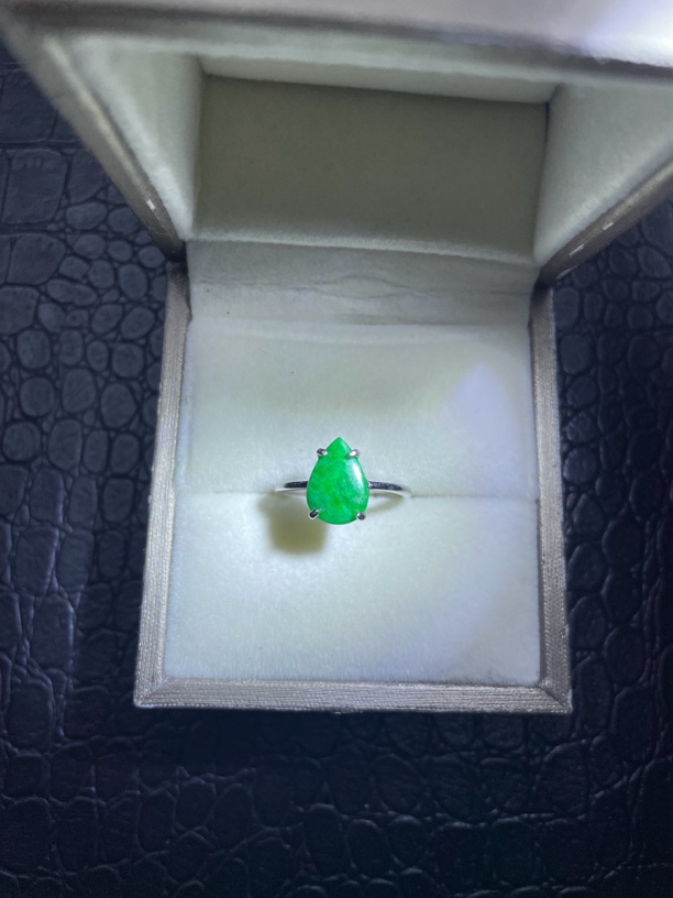 S925天然翡翠戒指