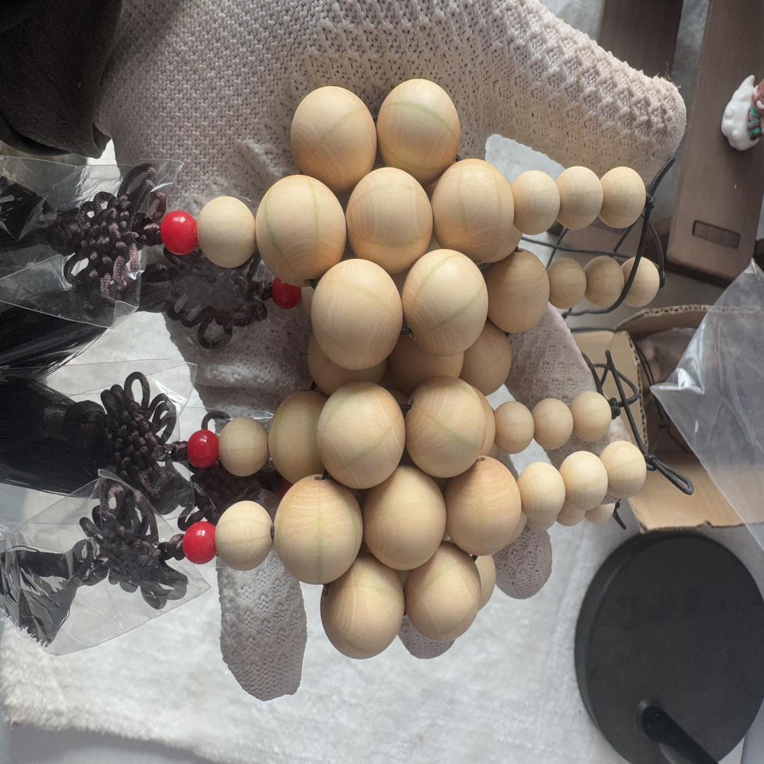 非金属木质手链 鬼见愁五台山六道木,挂件,车挂,门挂配饰手工编织