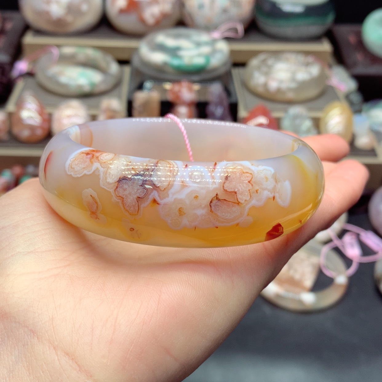 【闪购商品】玛瑙/玉髓手镯未镶嵌用****79