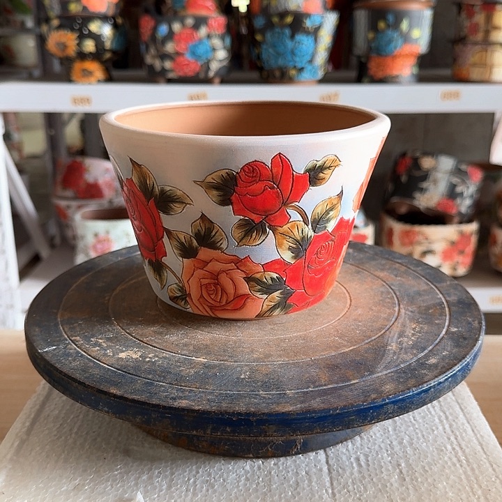 花盆红泥景德镇陶瓷学院