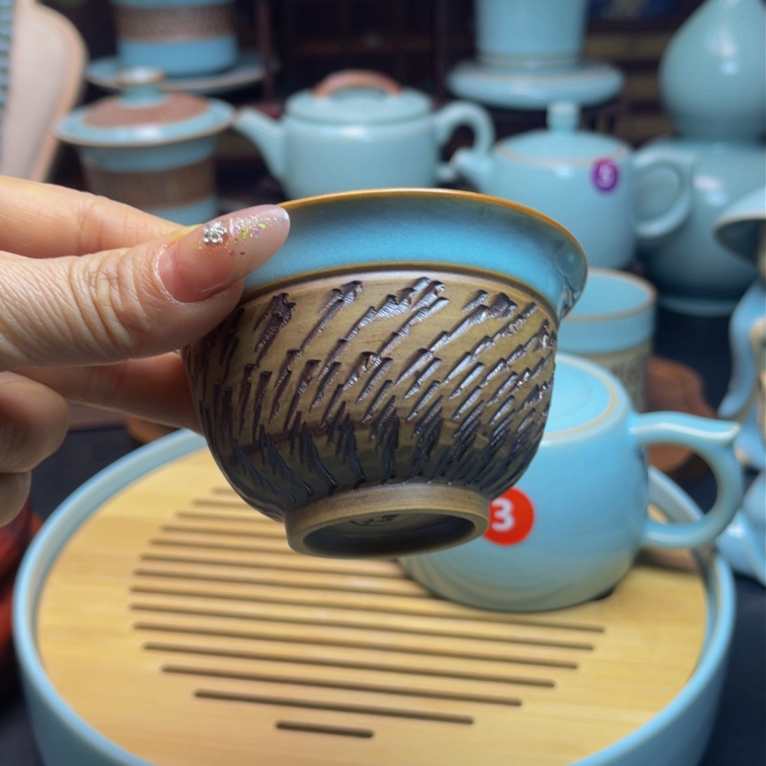 【闪购商品】壶瓷汝州正品茶器，杯，壶，盖碗，串，微瑕