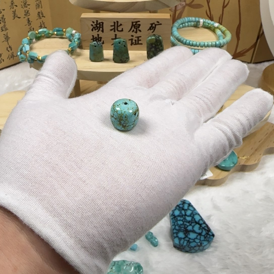 绿松石未镶嵌老型单珠6