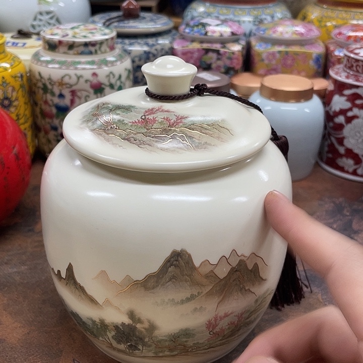 陶瓷罐茶叶罐密封罐储物罐