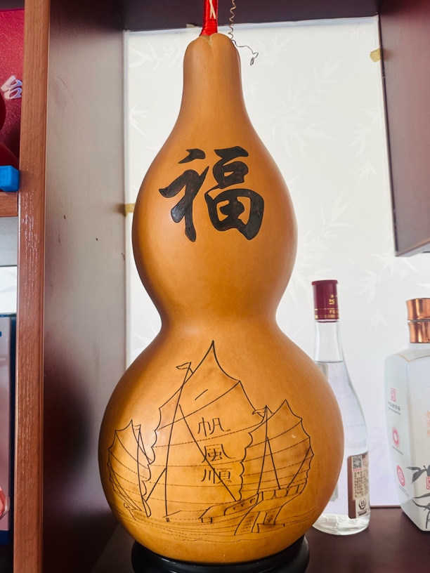 纯手工雕刻招财进宝大葫芦文玩摆件纯天然大葫芦工艺品佳节礼品