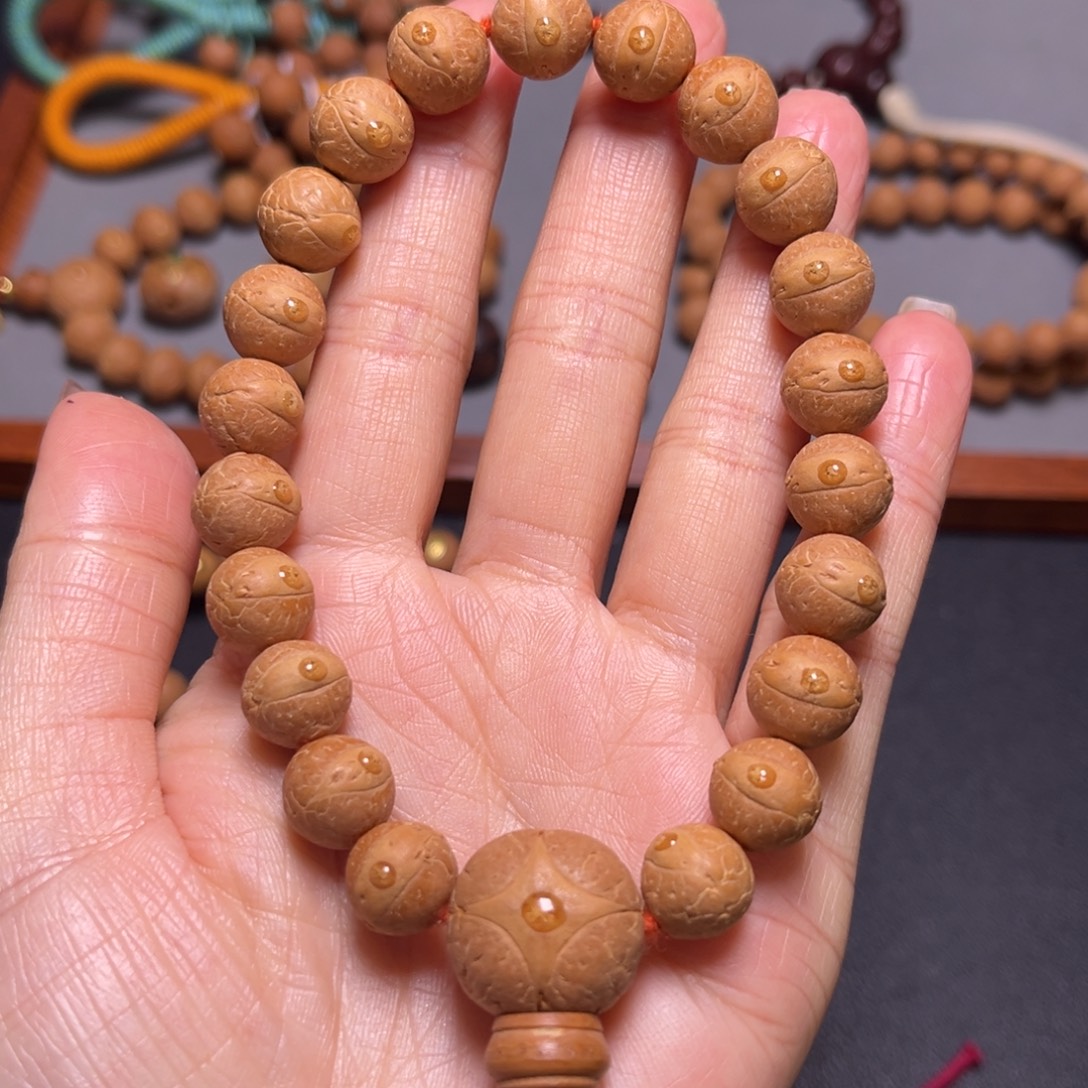 凤眼菩提吊坠11.5mm2025精品玉华皮手串