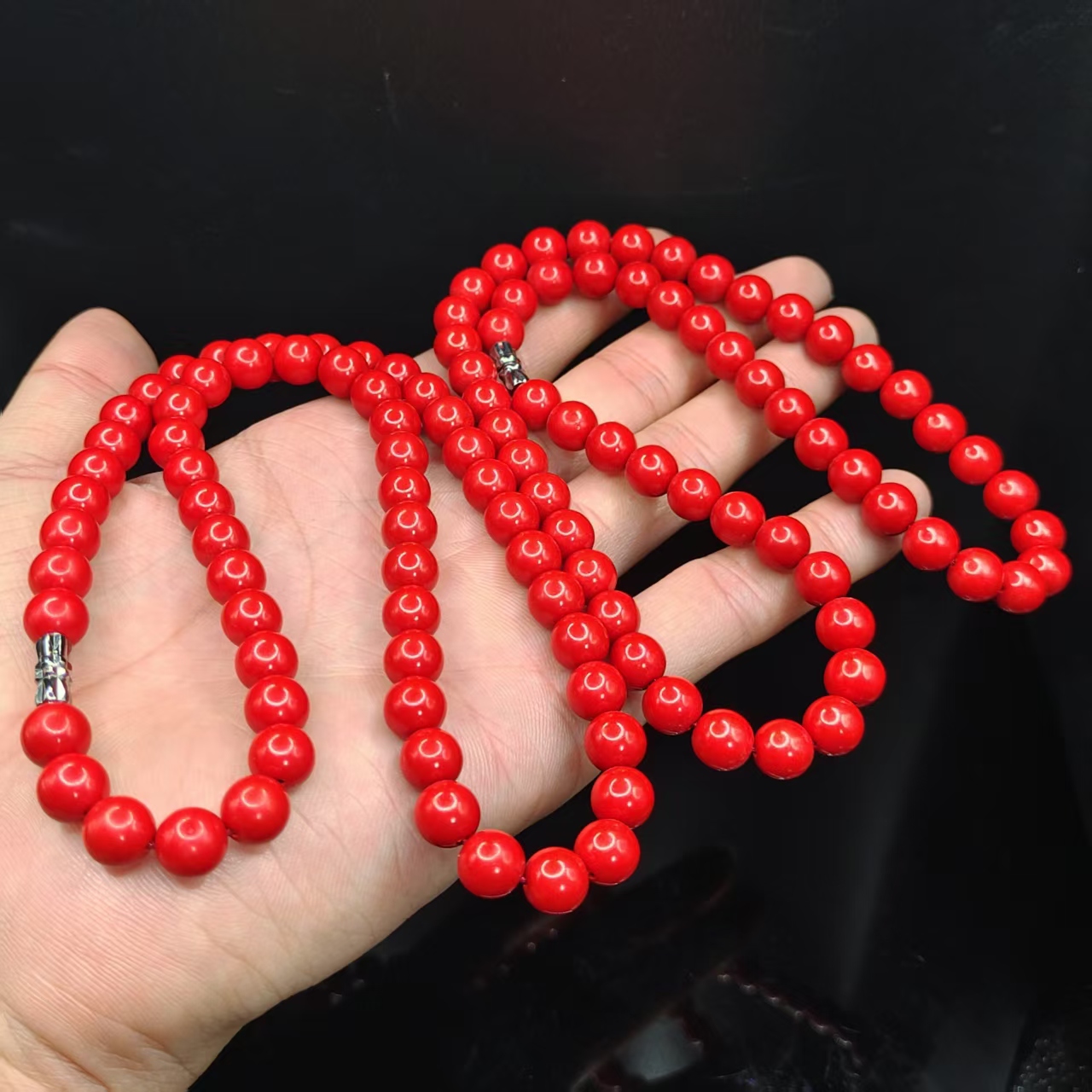 天然辰砂【龙龙严选】朱砂妈妈连Y22【多样性发其一】约8mm