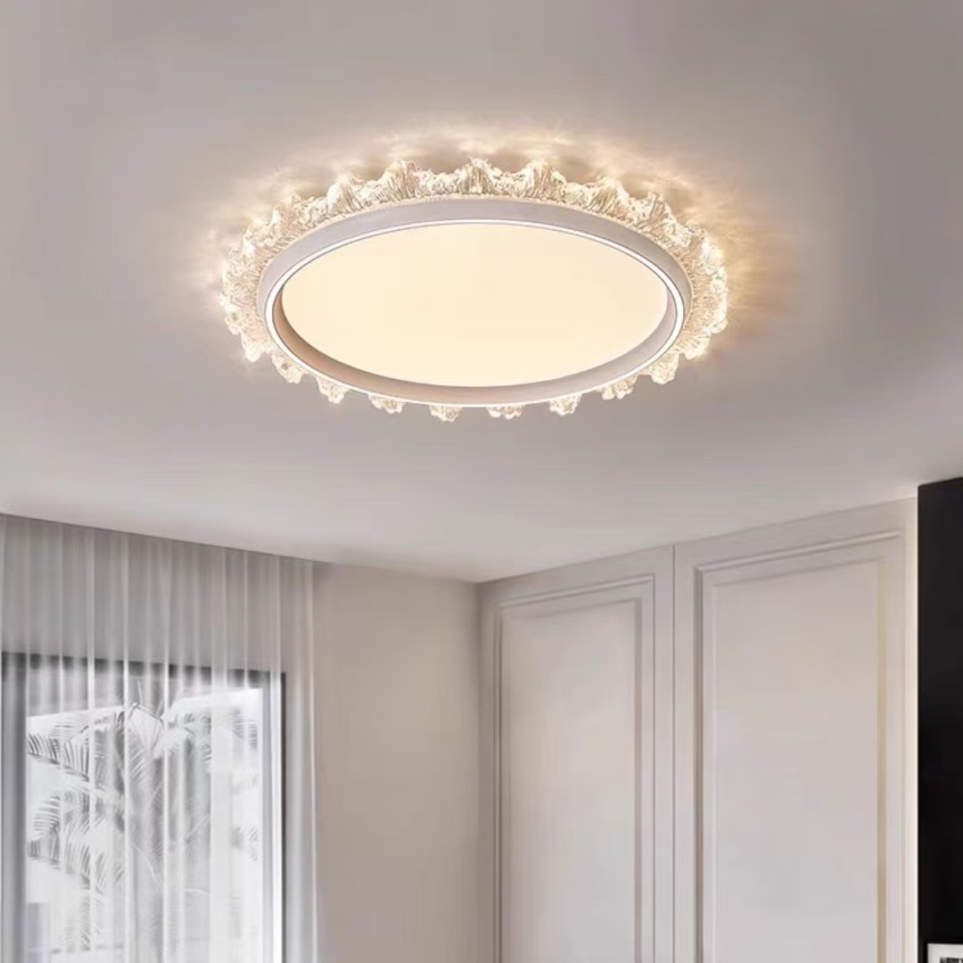 新款护眼LED柠檬吸顶灯主卧室灯创意简约现代轻奢大气家用书房灯