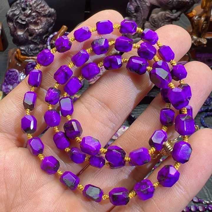 苏纪石（舒俱来）项链18K金镶嵌