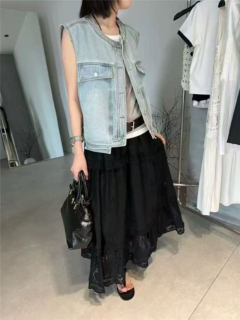 ZEMALA·新款牛仔马甲百搭显瘦款