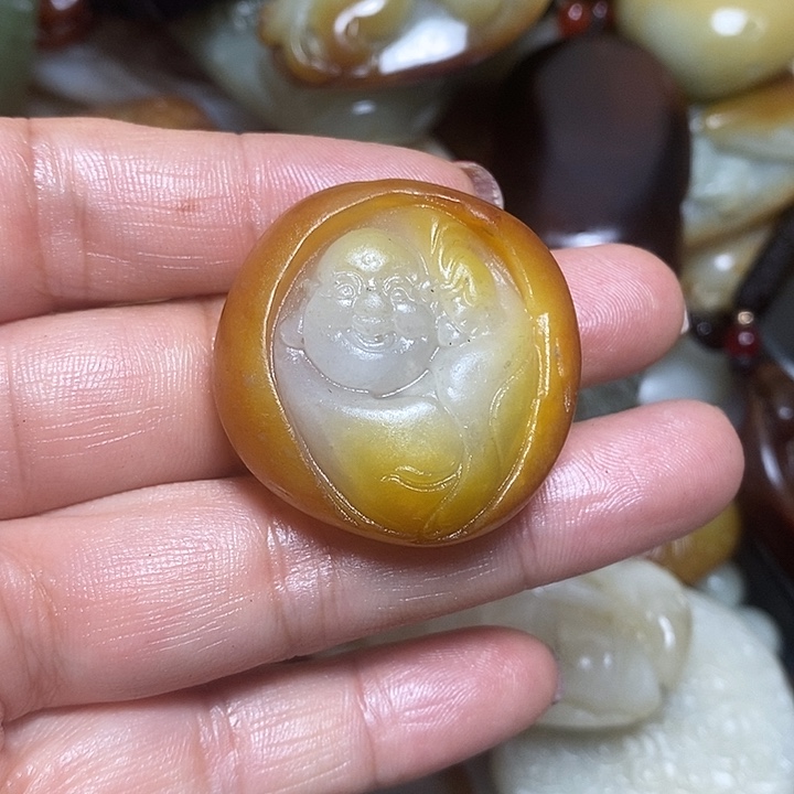 和田玉未镶嵌挂件