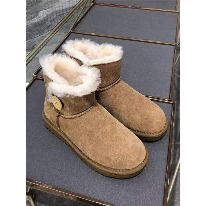 【一粒扣】2025新款一粒扣雪地靴网红款羊皮毛一体