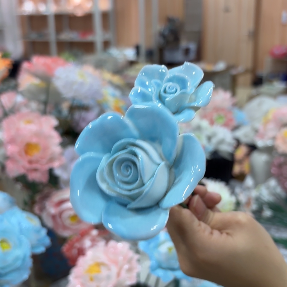 陶瓷花，20元发货，退款拉黑