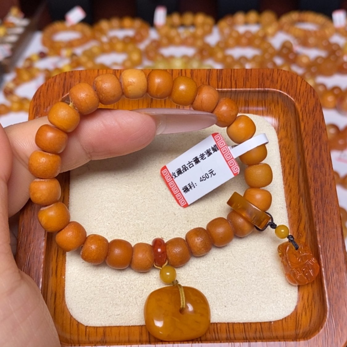 【闪购商品】未镶嵌蜜蜡手链手串