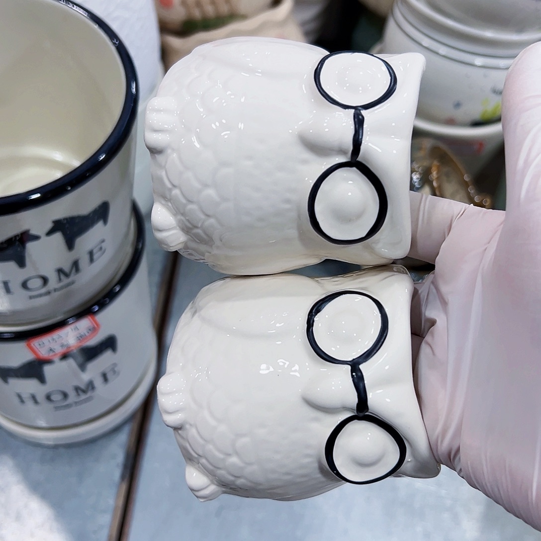 有孔外贸尾单陶瓷花盆凑单10米包邮