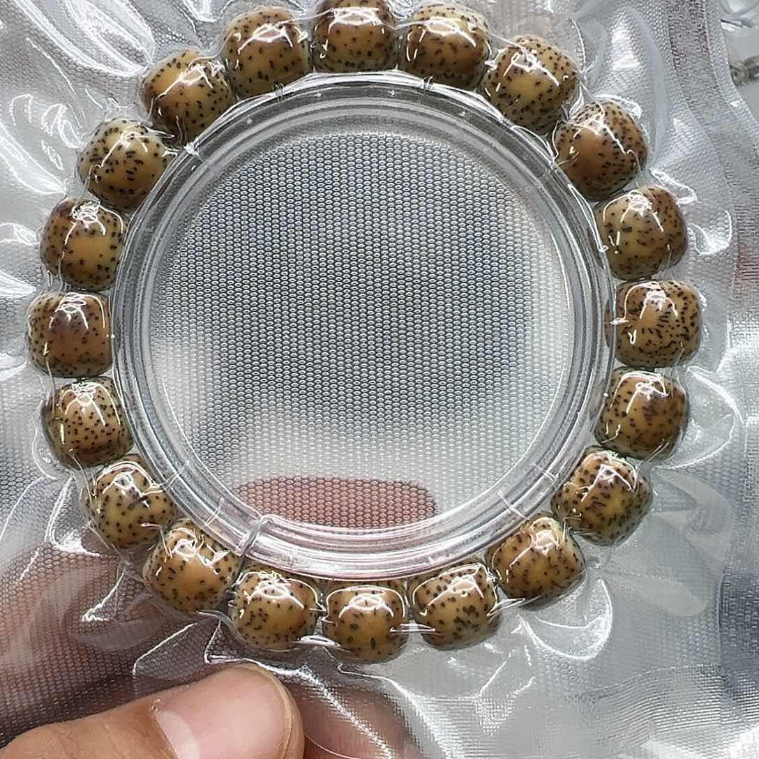 星月菩提手串75高端糯冰火烧云石玉星月菩提单圈12