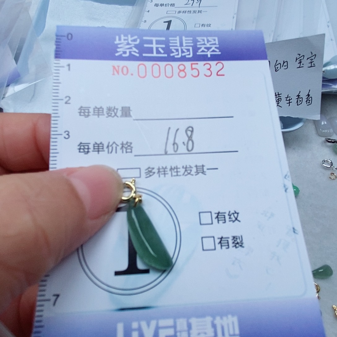 颈饰未镶嵌翡翠冰透随行