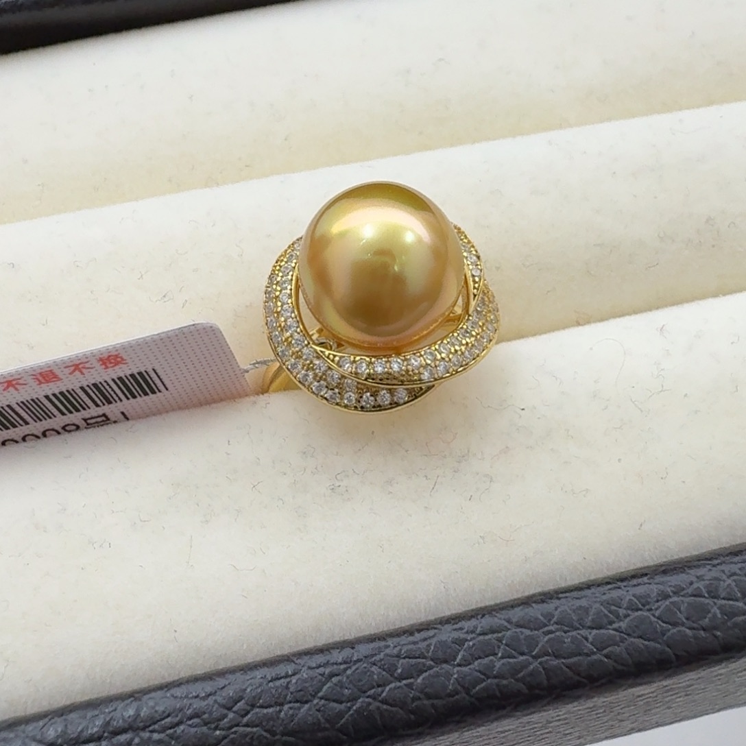 戒圈未镶嵌海水珍珠