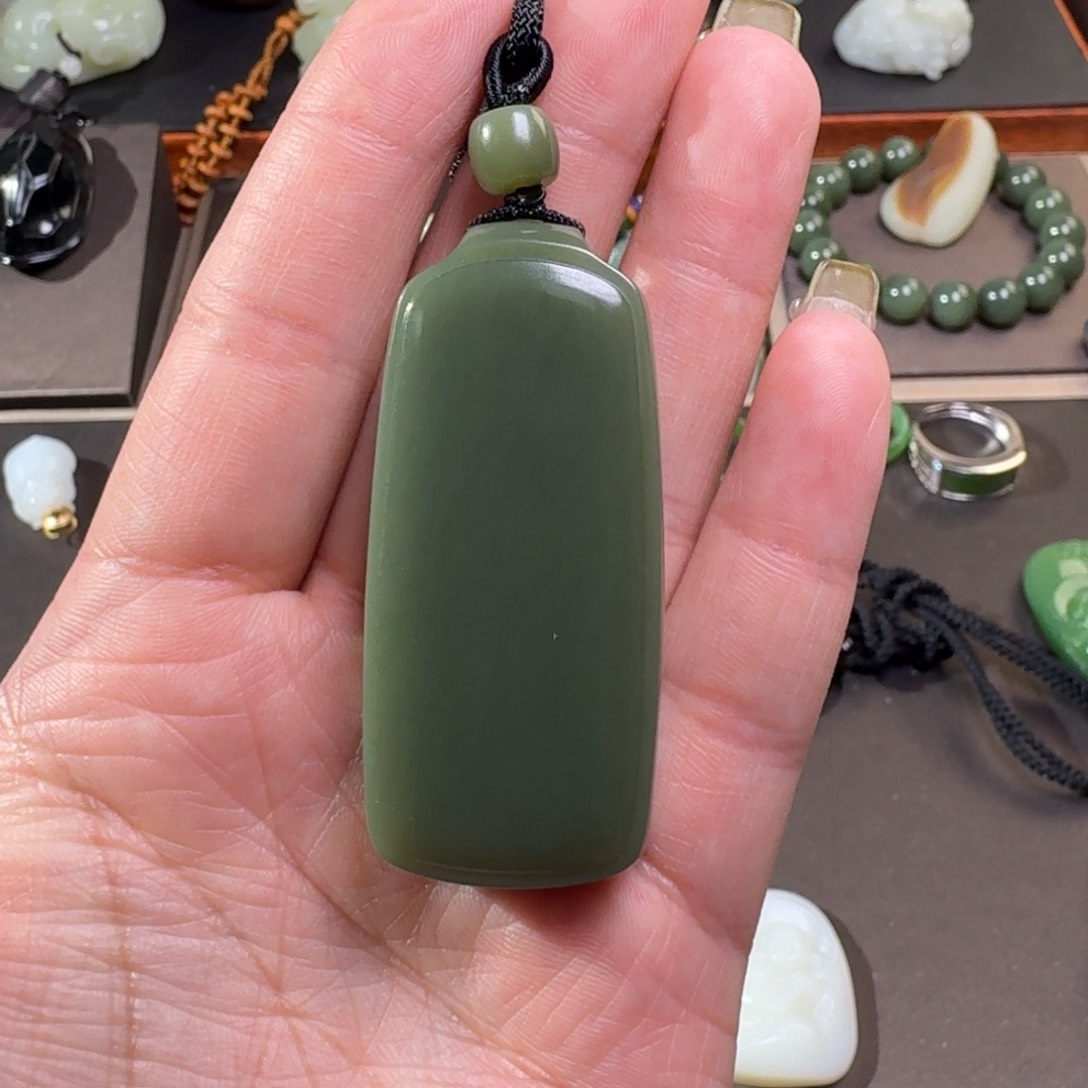 和田玉未镶嵌挂件༺****