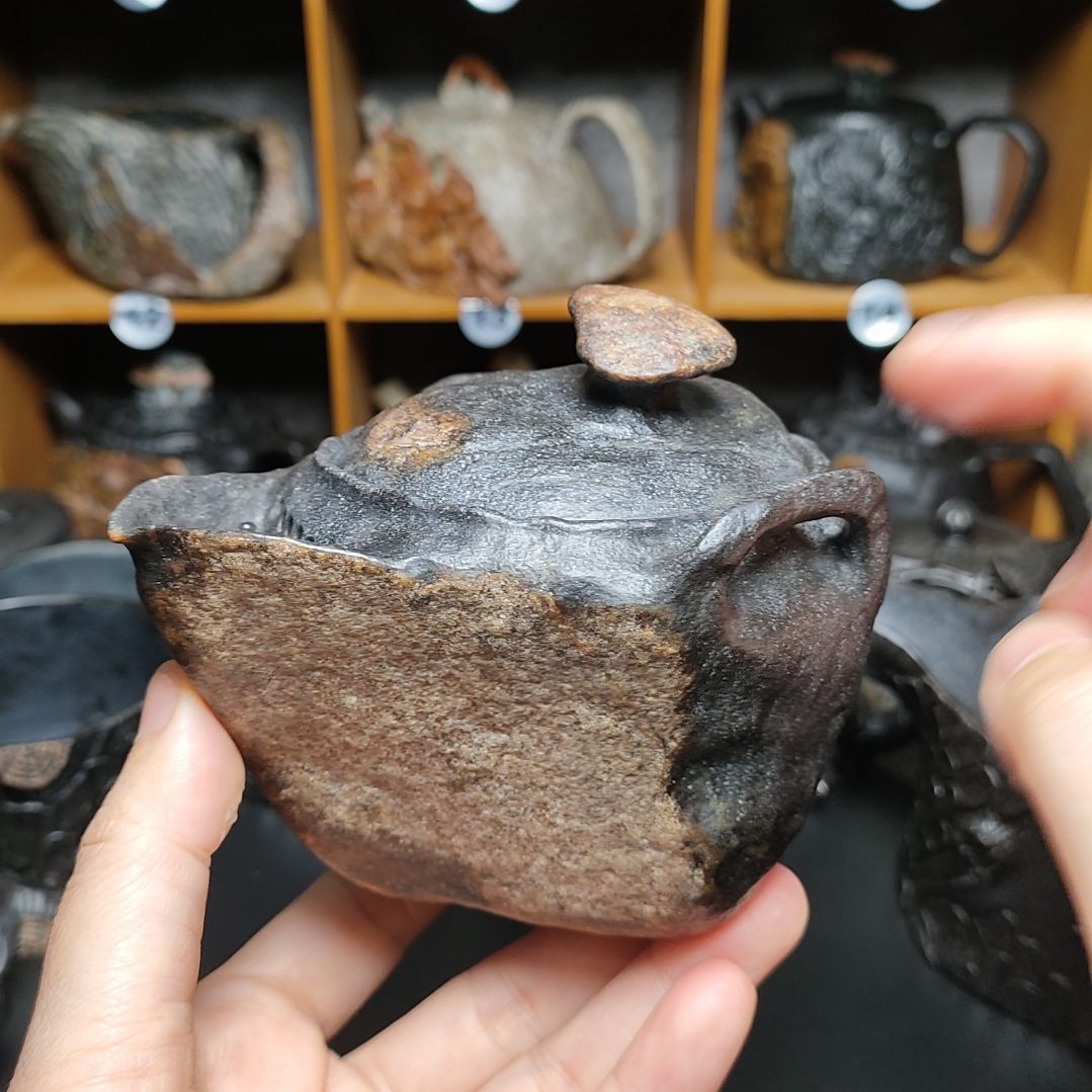 紫砂茶壶A**D随心手抓壶冰碛岩石壶