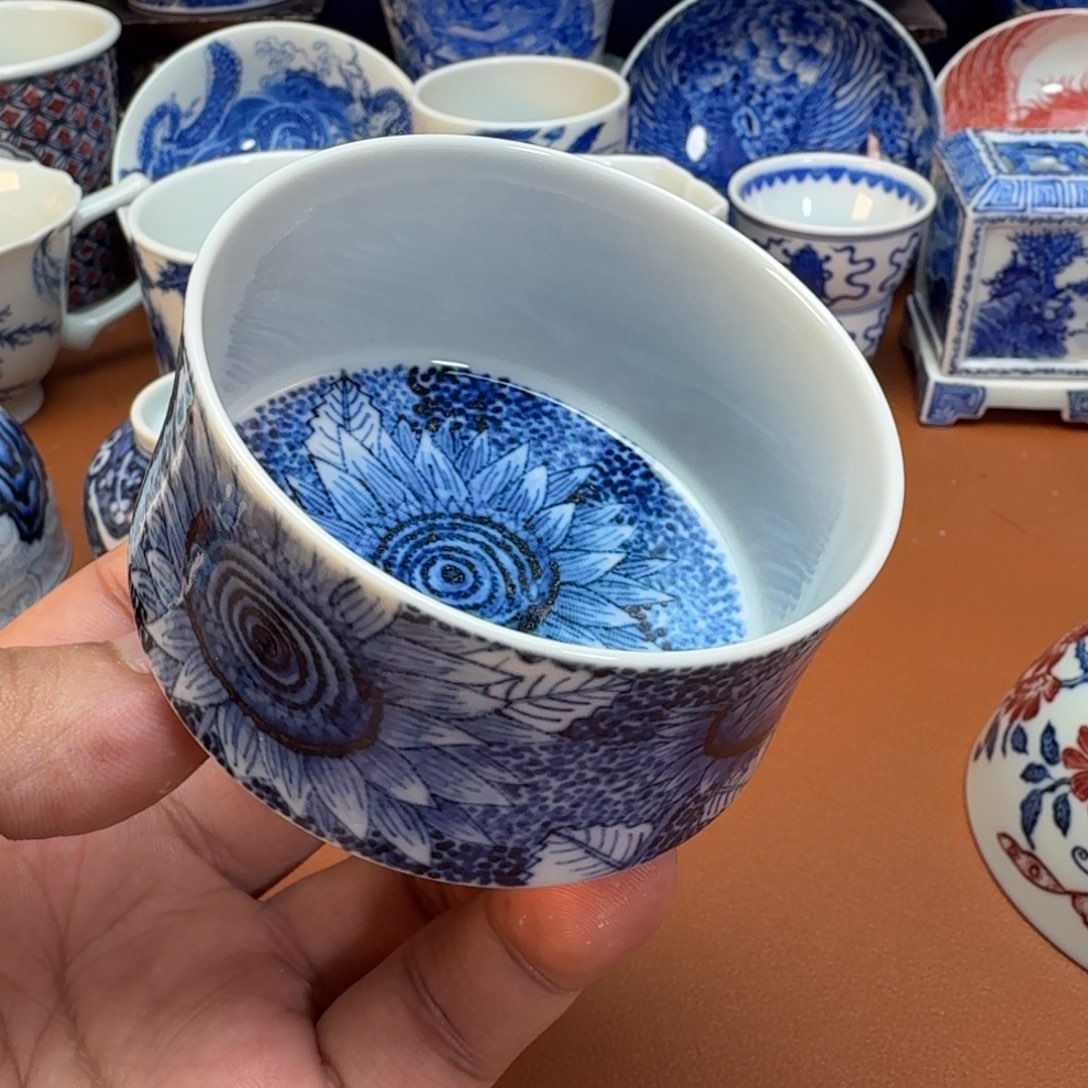 杯子景德镇全手工手绘陶瓷