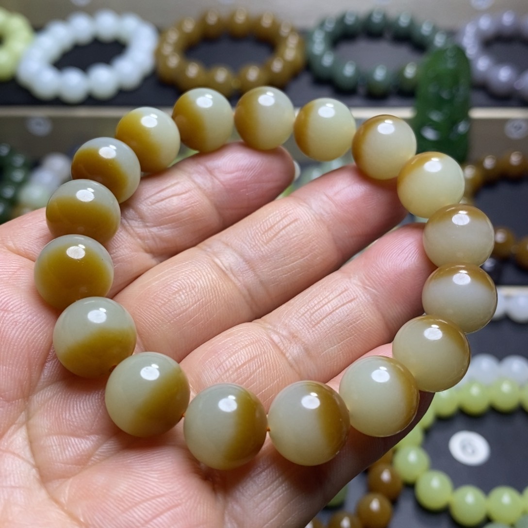 和田玉手串未镶嵌