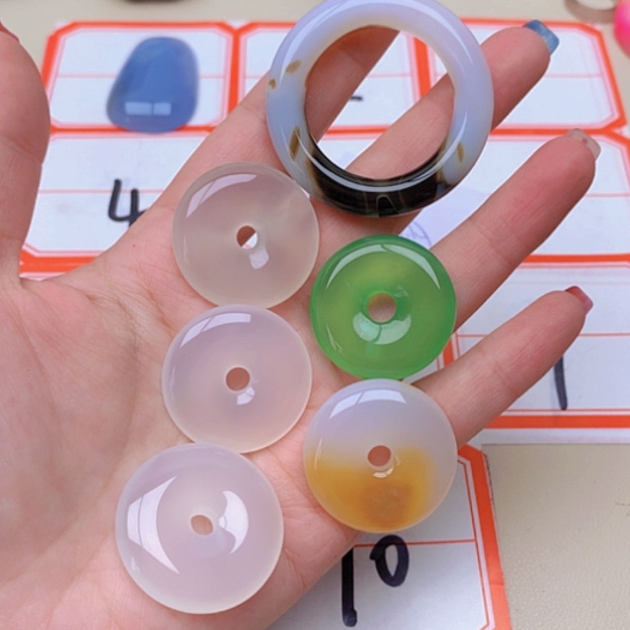 【闪购商品】未镶嵌玛瑙/玉髓珠宝半成品雷*