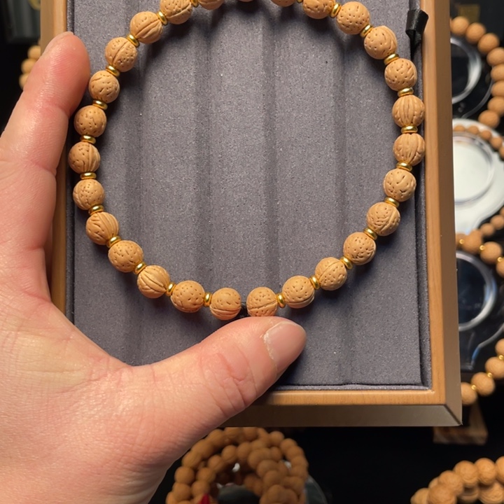 余***意桃核吊坠10小桃核手串