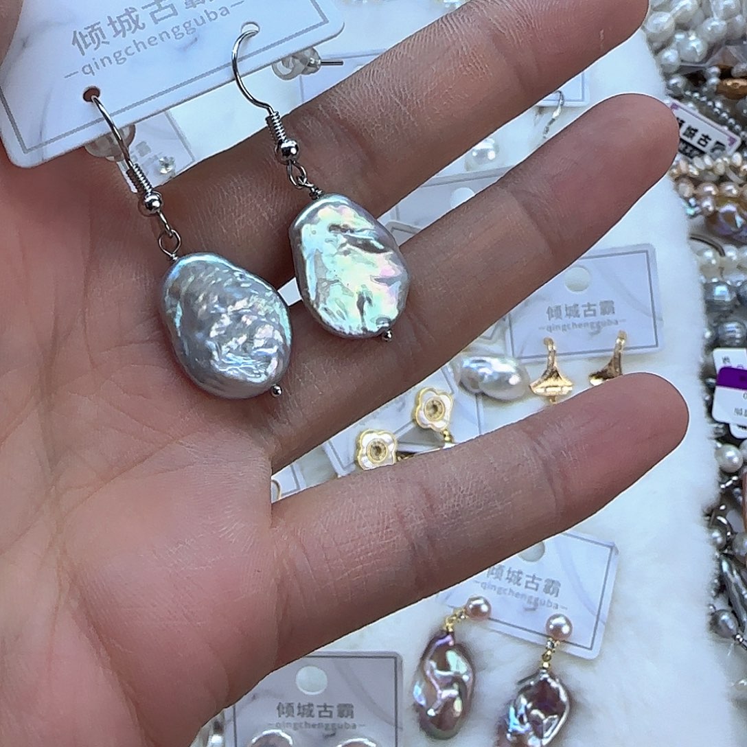 银S925镶嵌项链定制多样性发货发其一344淡水珍珠