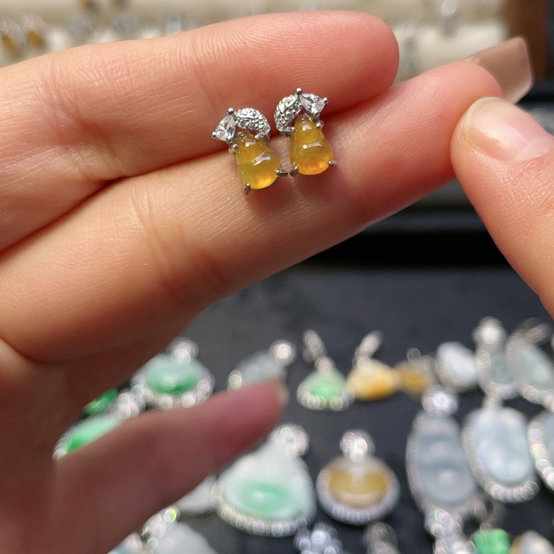 翡翠银S925镶嵌颈饰