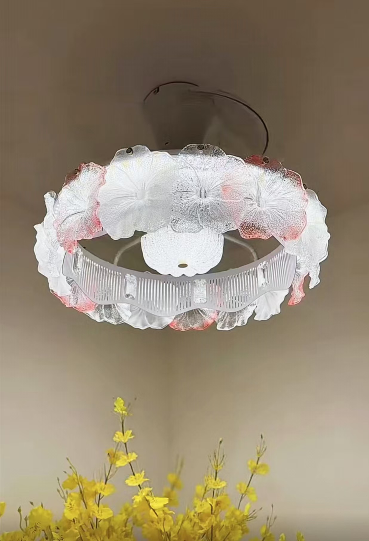 （中山成亿）灯具卧室全吸风扇灯护眼LED隐形家用时尚大气上档次