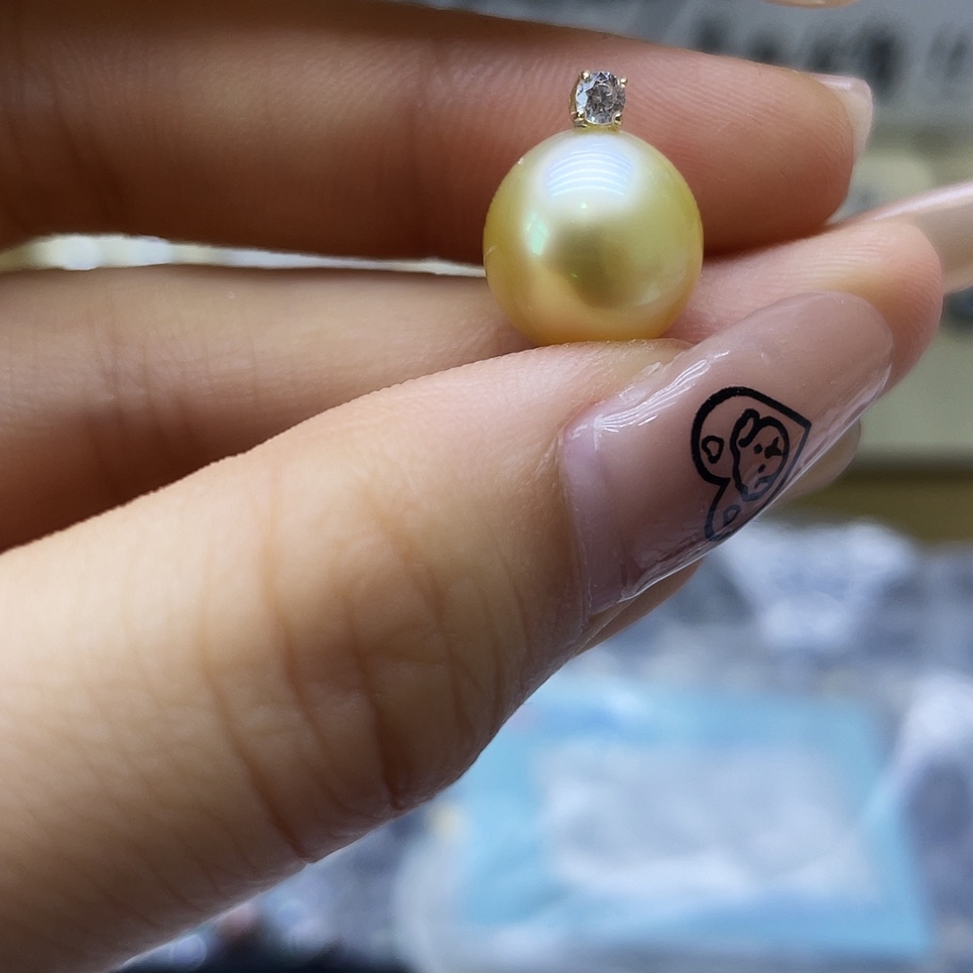 海水珍珠18K金镶嵌颈饰