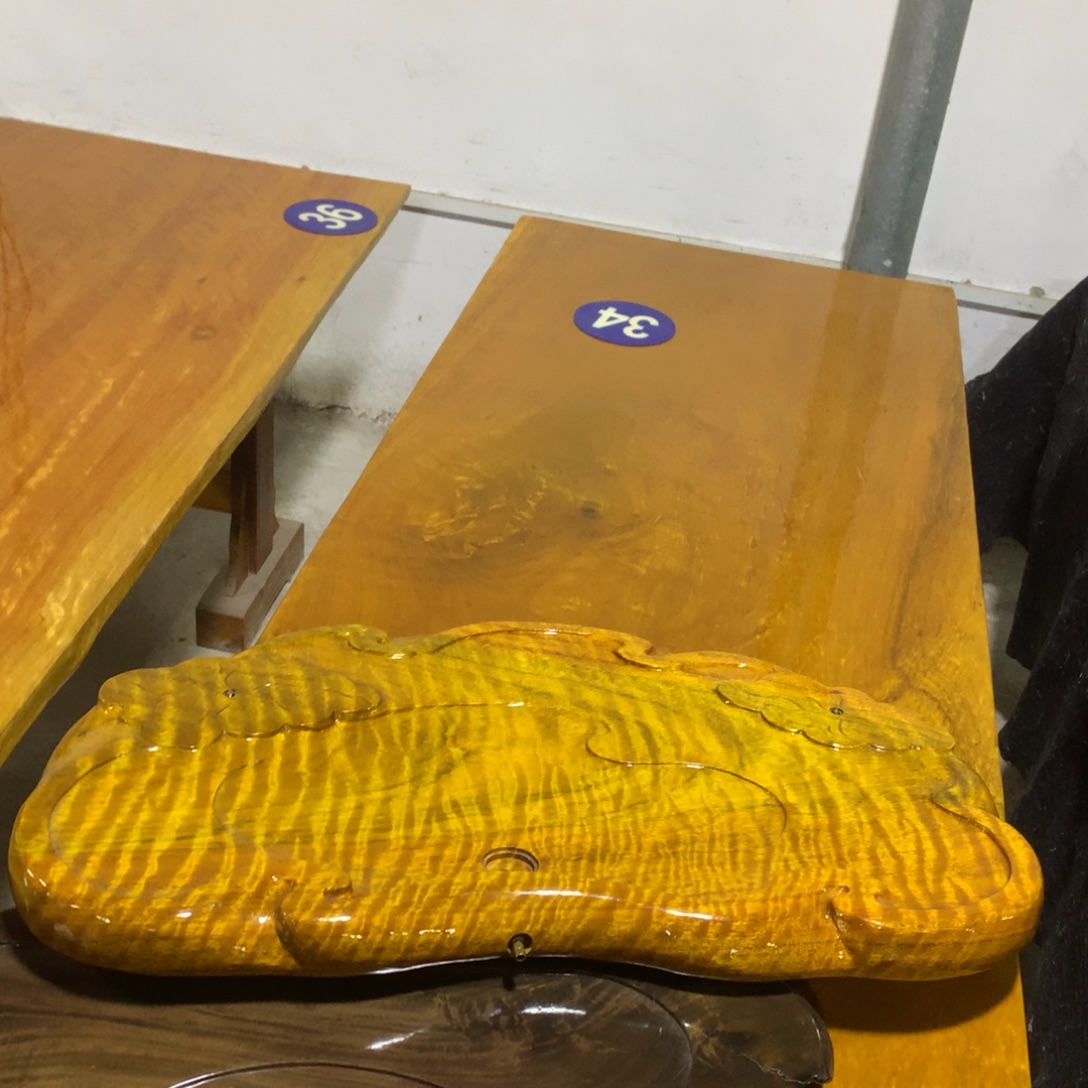 鑫***彩木大叶楠茶盘，满花纹尺寸78-42-5厘米