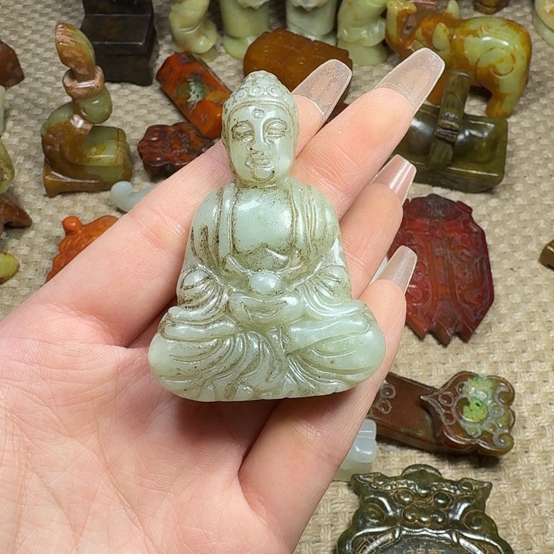 白玉菩提吊坠挂件