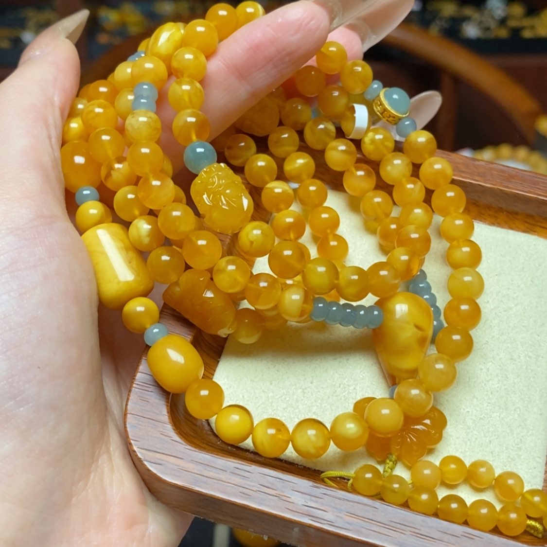 【闪购商品】蜜蜡手链未镶嵌手串