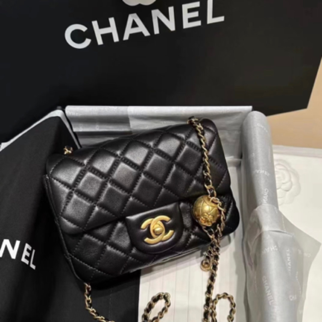 99新 Chanel/香奈儿 Chanel黑金金球方胖子 25020090-01